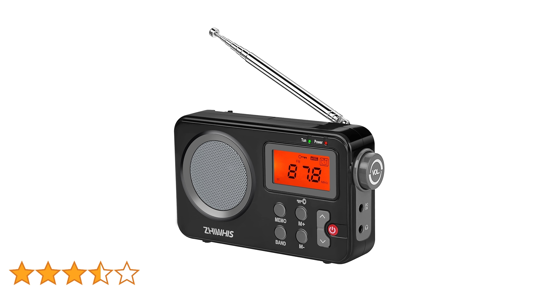 Amazon.co.jp: ZHIWHIS 小型ラジオ 携帯 高感度 FM/AM/短波